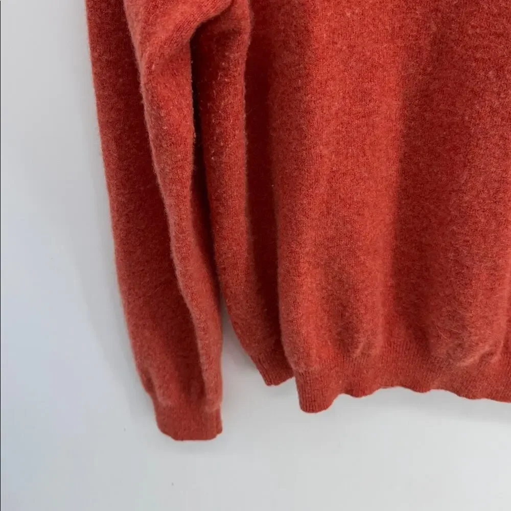 Stenstroms 100% cashmere rolled crewneck pullover knit sweater sz L